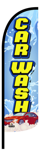 Funda P Banderas Publicitaria Promocity Car Wash Splash 4x1m