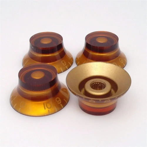 Botones De Tapa Ámbar Para Guitarra Eléctrica, Tono/volumen,
