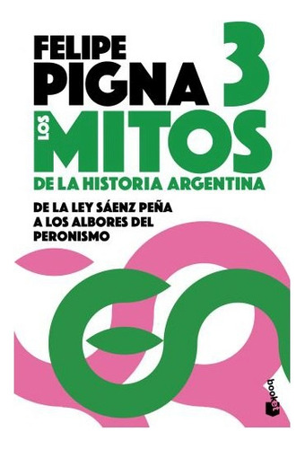 Mitos De La Historia Argentina 3, de PIGNA FELIPE. Editorial Booket, tapa blanda en español, 2019