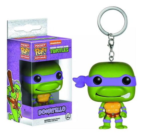 Llavero Funko Donatello Tortugas Ninja Tmnt Keychain Pop!