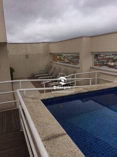 Imagem 19 de 25 de Cobertura Com 3 Dormitórios À Venda, 160 M² Por R$ 959.000,00 - Campestre - Santo André/sp - Co11716