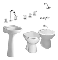Comprar Combo Baño Loza Pringles Ferrum Sanitarios Con Kit Griferias