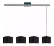 Comprar Colgante De 4 Luces De 4 Luces Pantallas Blancas (apto Led)