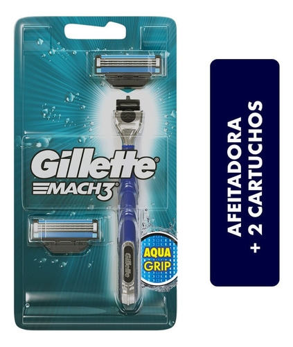 Maquina Mach 3 Gillette + Respuesto X 2und