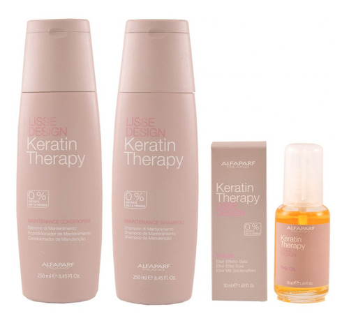 Pack Completo Linea Lisse Design Keratin Therapy Alfaparf