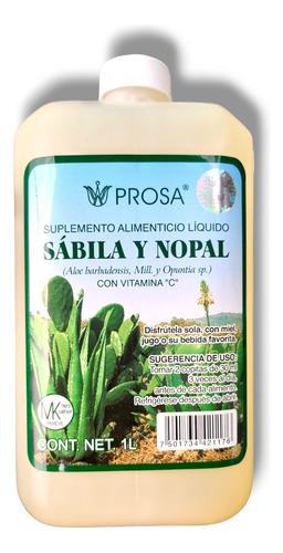 Bebida De Sabila Y Nopal 1litro
