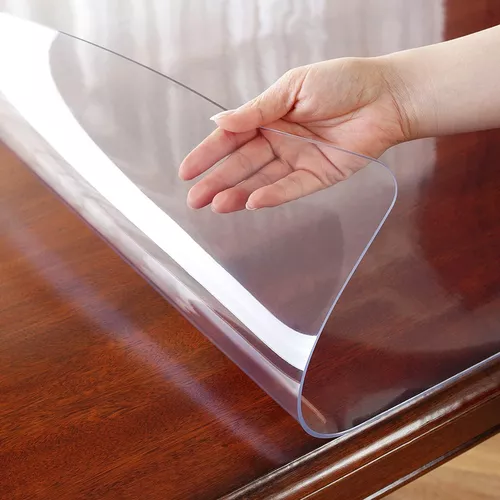 OstepDecor - Protector de mesa de plástico transparente, cubre mesas,  manteles, escritorios, 1/16 de pulgada de grosor, 60 x 60 pulgadas, para  mesa de