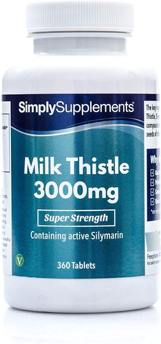 Milk Thistle Cardo Mariano Silimarina 3000mg - 360 Caps