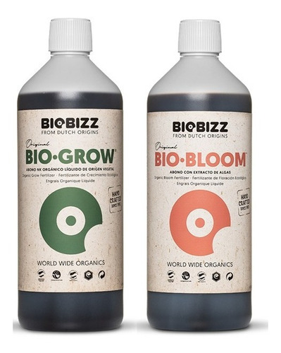 Kit Fert Biobizz Orgânico Grow + Bloom 2 X 500ml