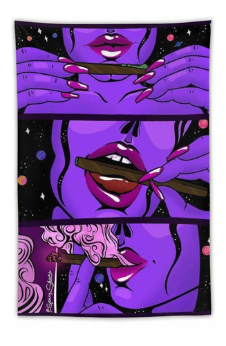 Hippie Hippy Tapiz De Pared Trippy E   Girl Art Gran Ta...