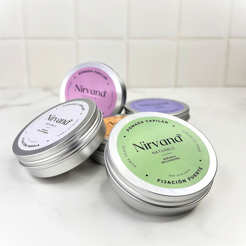 Pomada Para Cabello Nirvana Naturals Fijación Suave 100 Gr
