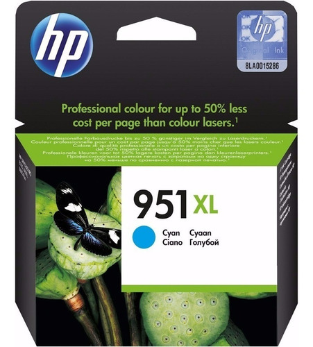 Cartucho Tinta Hp 951 Xl Cn046al Cian Tienda Oficial 951xl