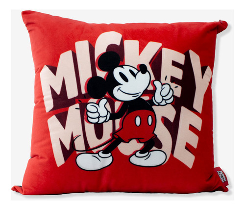 Almofada 40x40 Mickey Mouse Disney Mickey Mouse Cor Vermelho
