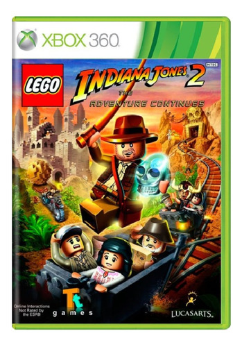 Jogo- Lego Indiana Jones 2 The Ad. Continues- Xbox 360-usado