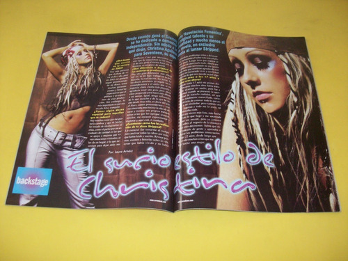 Imagen 2 de 9 de Christina Aguilera Revista Seventeen Mexico 2003 Fey Pausini