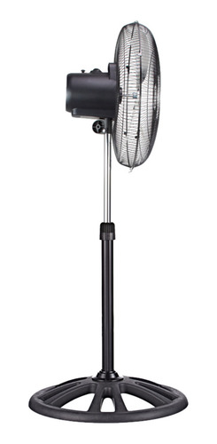 Imagen 3 de 3 de Ventilador de pie Mytek 3392 negro con 3 aspas color plateado de metal, 18" de diámetro 127 V