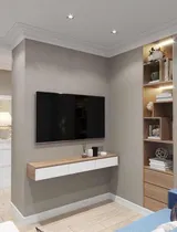 Comprar Racks Recibidor Flotante Para Tv Aéreo 3p