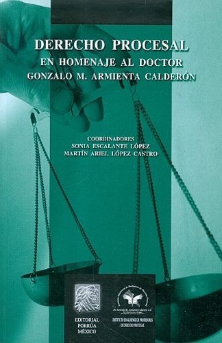 Derecho Procesal En Homenaje Al Doctor Gonzalo M Armienta, De Sonia Escalante López. Editorial Porrúa México En Español