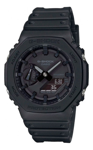 Relógio Casio Ga-2100-1a1dr G-shock Black Masculino Carbon