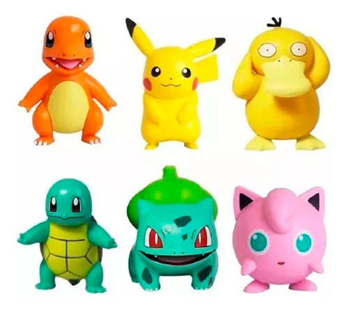 Muñecos De Pokémon Colección De 6 Figuras Pikachu