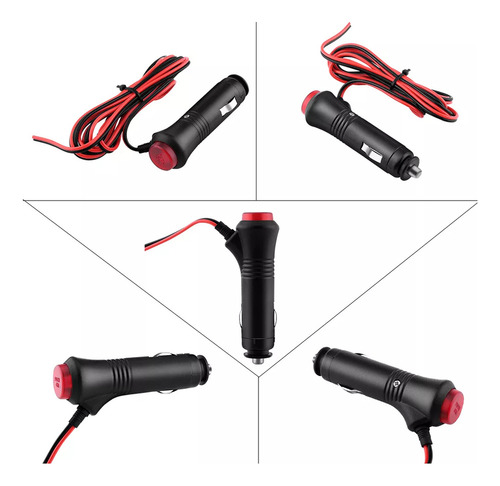 Encendedor De Cigarrillos Macho De Coche, Conector De 1,5 M