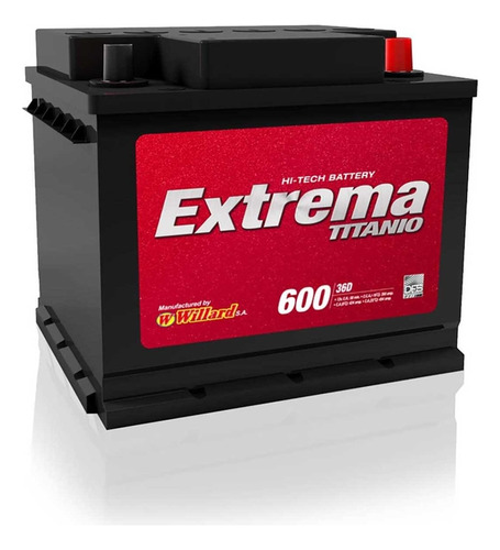 Bateria Willard Extrema 36d-600 Fiat Siena Marea Edx 1.3