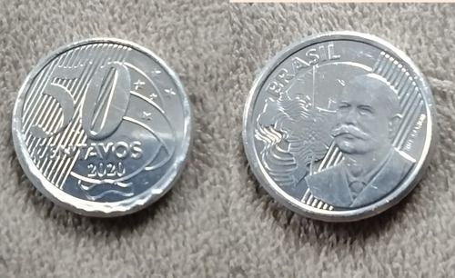 Moneda De 50 Centavos De Brasil Año 2020 Sin Circular