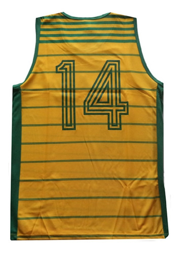 Camiseta Basquete Brasil Oscar Schmidt 14 Pan Braziline