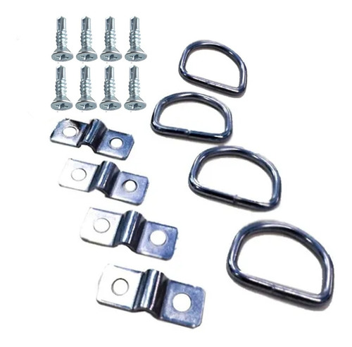 Kit De Argolas Para Fixação De Rede De Porta Malas Universal