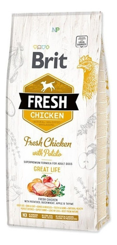 Alimento Perro Adulto Brit Fresh Pollo Y Papa 2,5kg. Np