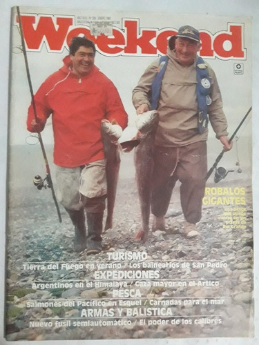 Revista Weekend N° 208 Enero 1990 Caza Pesca Turismo Armas