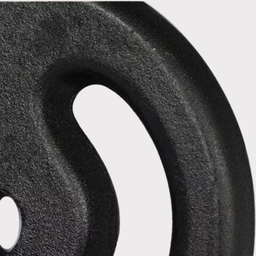 Anilha Halter Ferro Fundido De 4kg Pintada Cor Preto