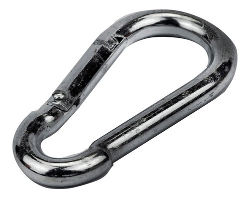 Imagem 4 de 6 de Kit 25 Mosquetão Galvanizado Com Trava Aço 8x80mm Beltools
