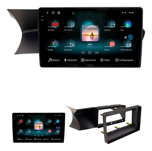 Multimidia Fóton G3 C200 C250 C350 2012 A 2014 12+256gb 9p