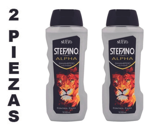 Shampoo Stefano Alpha Control Caída,cítrica Maderosa,2