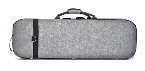 Imagem 3 de 6 de Estojo Case Violino 4/4 Retangular Luxo Premium Cinza R0249