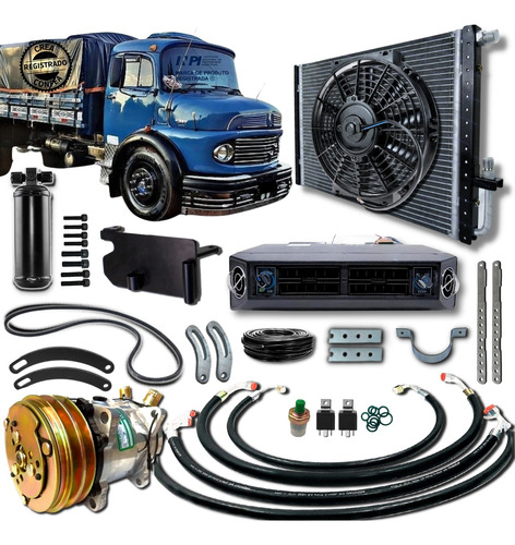 Kit Ar Condicionado Caminhão Mb 709 710 912 914 940 Om 364