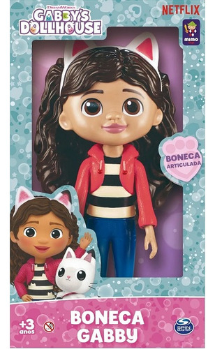 Boneca Vinil Gabby Da Serie Gabby's Dollhouse Netflix Mimo