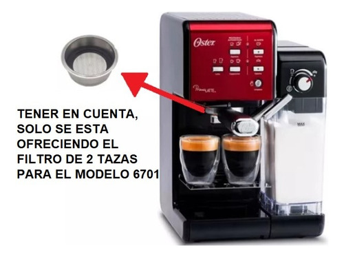 Filtro Para Cafetera Capuchinera Oster 2 Tazas 6701