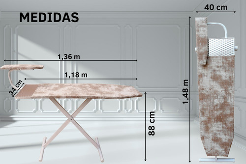 Tabla Planchar Reforzada Manguero Alto Regulable- Disentino®