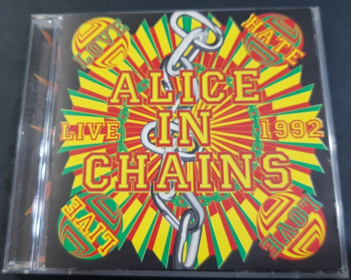 Alice In Chains - Love Hate Live Cd Europe 92 Pearl Jam Rhcp