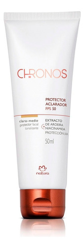 Protector Aclarador Fps50 Claro/medio Chronos Natura 50ml