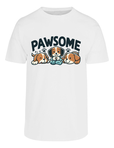 Playera Manga Corta Pewsome - Perritos Tiernos - Dog Lover