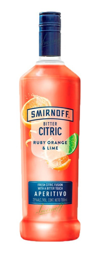 Smirnoff Bitter Citric Ruby Orange & Lime. Quirino Bebida