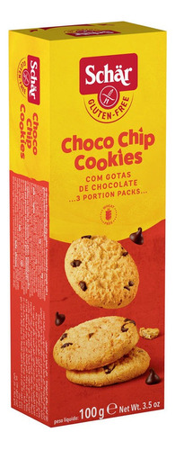 Biscoitos Cookies Gotas De Chocolate Sem Glúten Schar 100g