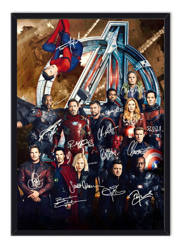 Cuadro Enmarcado - Poster Los Vengadores - Avengers - Marvel