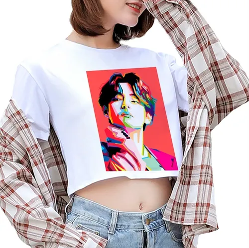 Playera Bts Ropa Crop Top Niña Cosplay