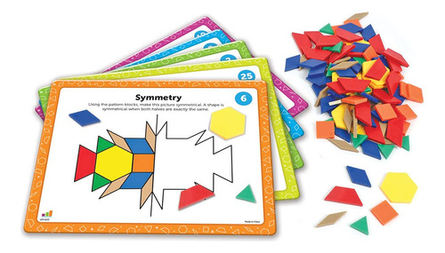 Conjunto De Actividades Matemáticas Con Bloques De Patrones,