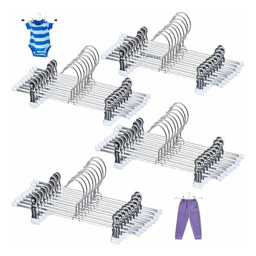 De Perchas Ganchos Para Ropa Acero Inoxidable Con Clips