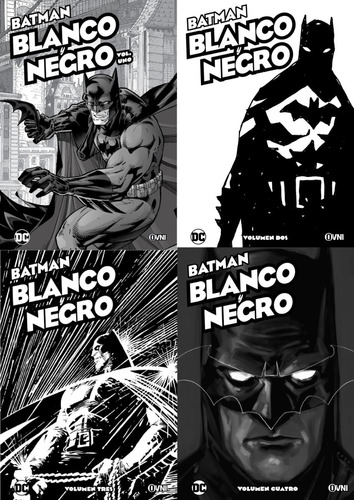 Ovni Press - Pack Batman Blanco Y Negro #1 Al #5 - Nuevo !!